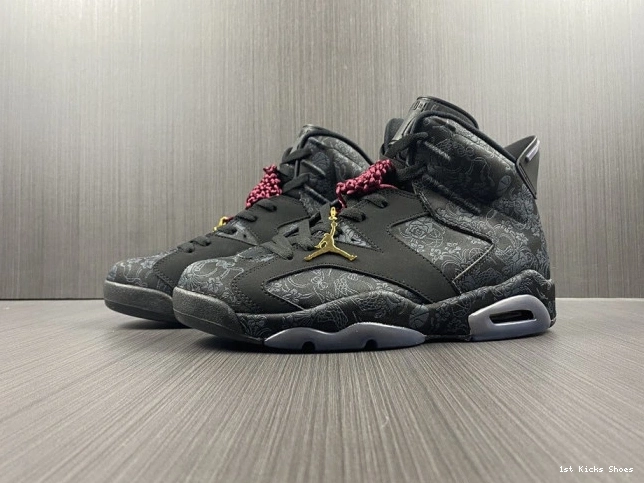 DB9818-001 Jordan Retro Black (W) 6 SD Triple 0818